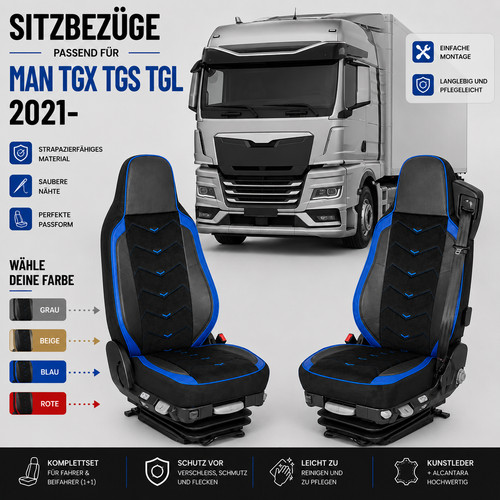 Satz lkw sitzbezüge leder - satz,